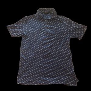 Ralph Lauren Blue Leopard Polo Shirt